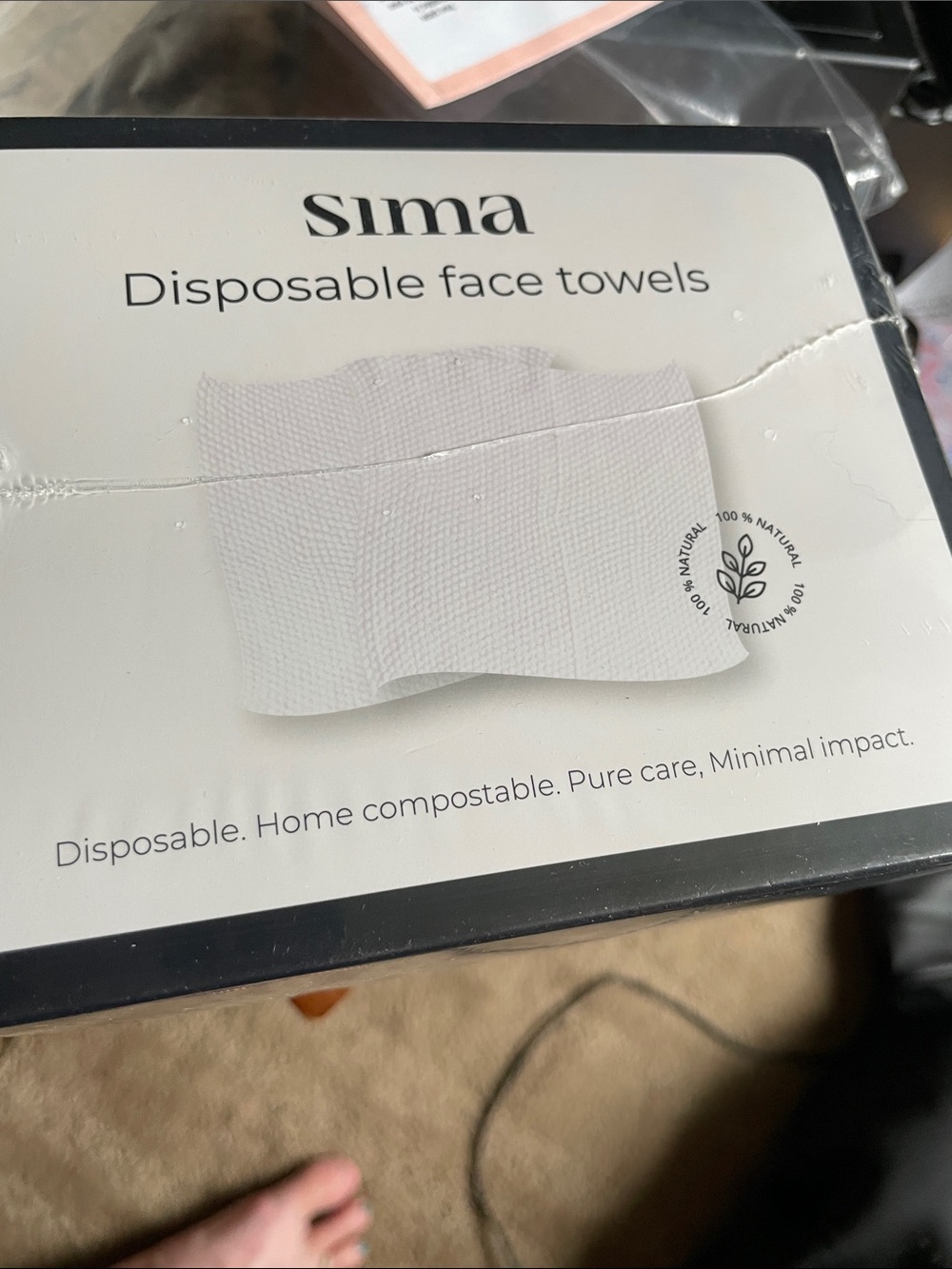 Sima disposable face towels